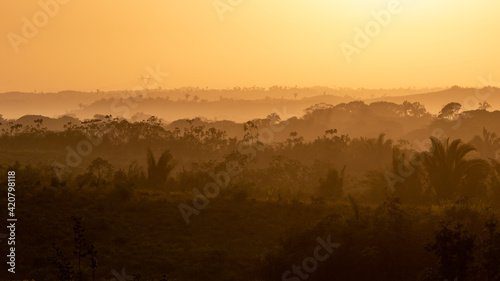 Morning landscape in the city of Morros, Maranhão, Brazil