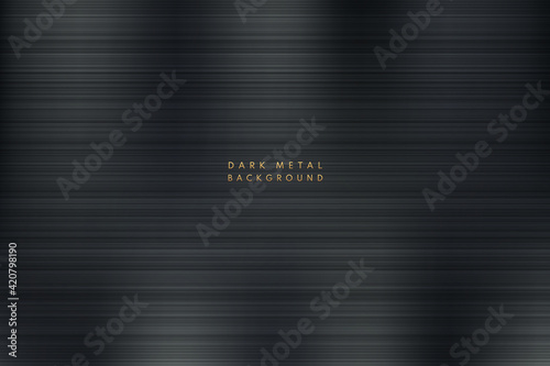 Abstract black metal texture background. You can use for cover design, artwork, ad, poster, presentation. Simple & minimal pastel design. Vector illustration
