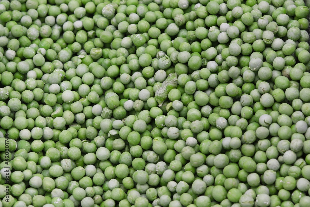 Green peas, environmentally friendly, quick frozen, shock freeze Green peas, environmentally friendly, quick frozen, shock freeze