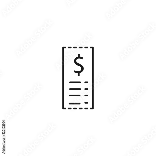 Invoice linear vector icon. Invoice concept stroke symbol design. © sekinekhanim