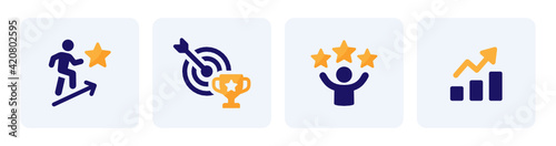 Successful , goal , achievement icon. Simple vector illustration