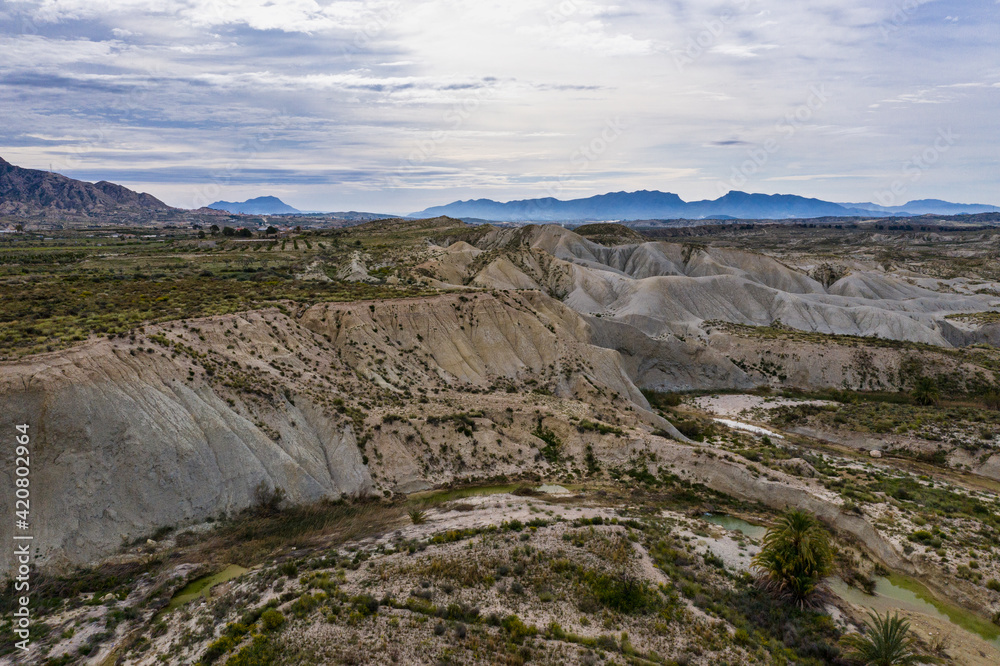The Badlands of Abanilla and Mahoya near Murcia in Spain The Badlands of Abanilla and Mahoya near Murcia in Spain