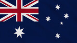 Australia Crumpled Fabric Flag. Oceania Flags, Australia Banner. Celebration. Flag Day. Patriots. Surface Texture. Background Fabric.