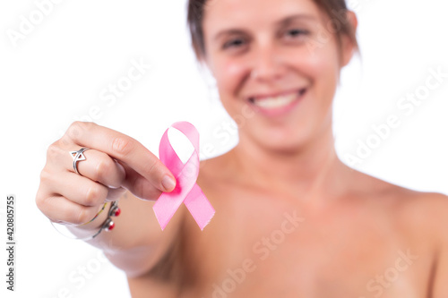 woman Breast self examination