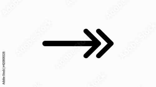 Swipe up icon. Scroll arrow up drag button up social media interface action icon. Motion graphic.