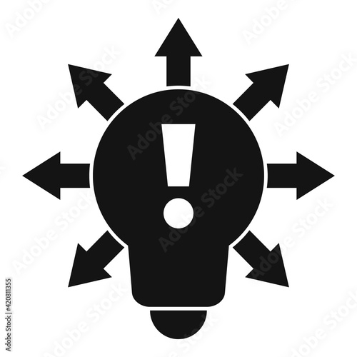 Restructuring idea icon, simple style