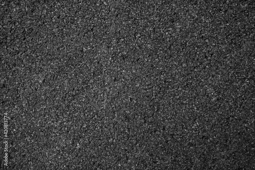 Surface grunge rough of asphalt, Tarmac grey grainy road, Texture Background, Top view