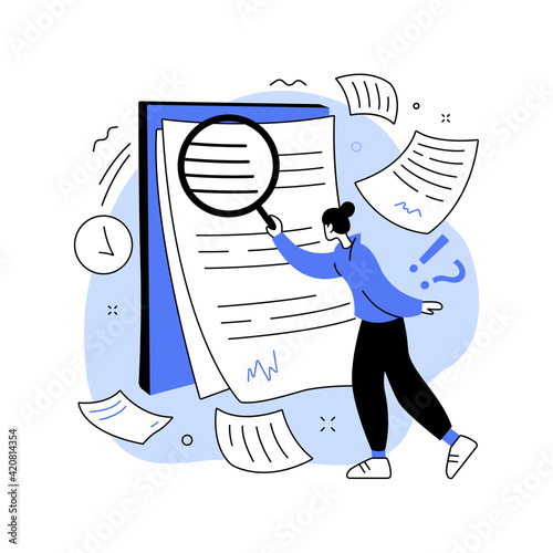 Terms and conditions abstract concept vector illustration.