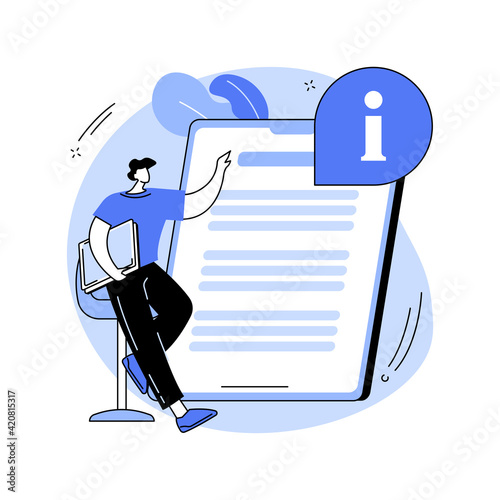 Guides abstract concept vector illustration.