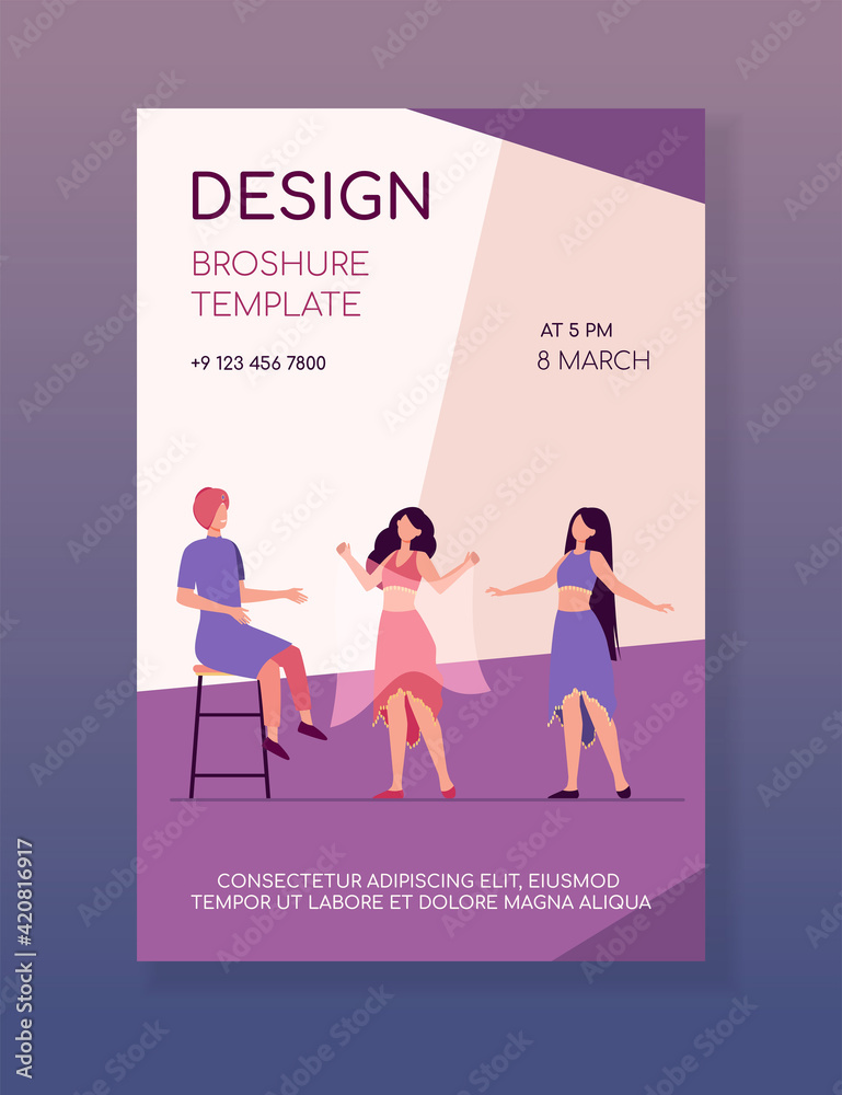 Arabic woman dancing with veil in front of man. Dress, sultan, dancer flat vector illustration. Tradition and entertainment concept for banner, website design or landing web page Arabic woman dancing with veil in front of man. Dress, sultan, dancer flat vector illustration. Tradition and entertainment concept for banner, website design or landing web page