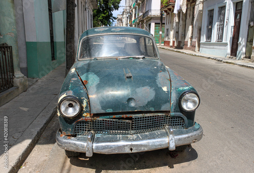 Voiture américaine rétro à la Havane, Cuba © Atlantis
