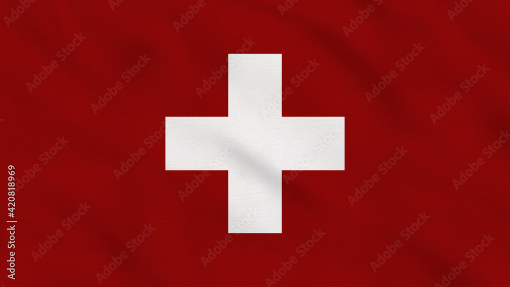 Switzerland Crumpled Fabric Flag. Switzerland Flag, Europe Flags. Celebration. Flag Day. Patriots. Surface Texture. Background Fabric. Switzerland Crumpled Fabric Flag. Switzerland Flag, Europe Flags. Celebration. Flag Day. Patriots. Surface Texture. Background Fabric.
