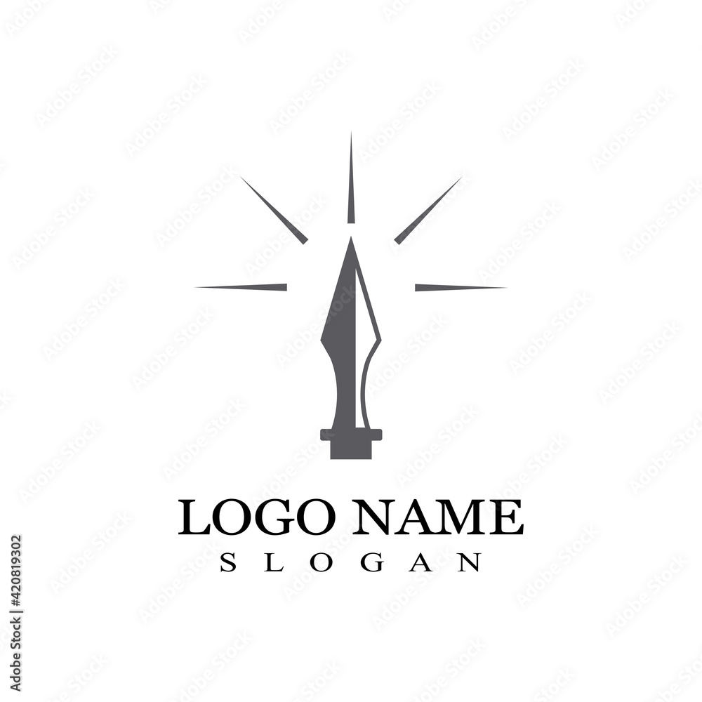 Spear logo and symbol vector design illustration Spear logo and symbol vector design illustration