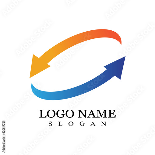 Arrow vector illustration icon Template design Free Download Arrow vector illustration icon Template design - GFXLoad