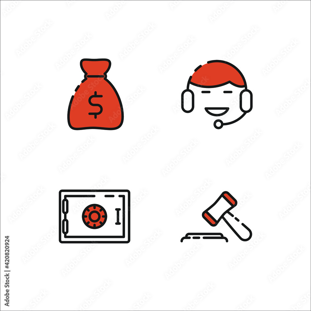 business set icon, isolated business set sign icon, vector illustration