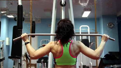 athletic woman in the gym 