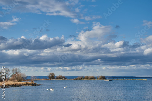 Enchanting clouds over Lake Constance