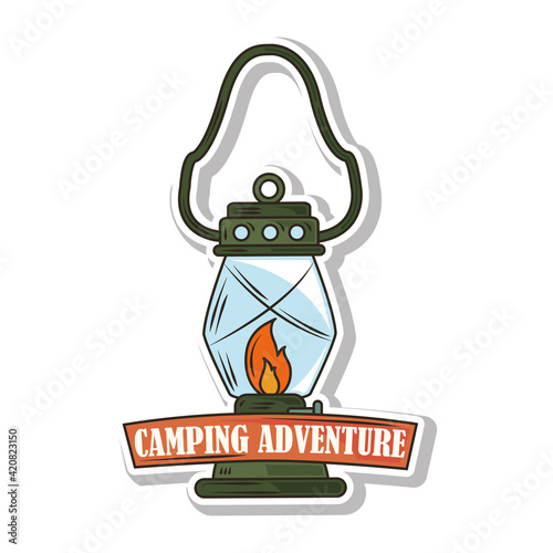 camping adventure lantern