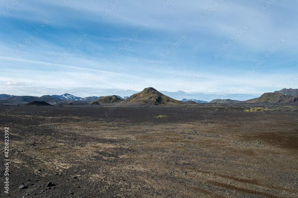 Landscape in the Landmannalaugar, Fjallabak Nature Reserve, Iceland, Europe