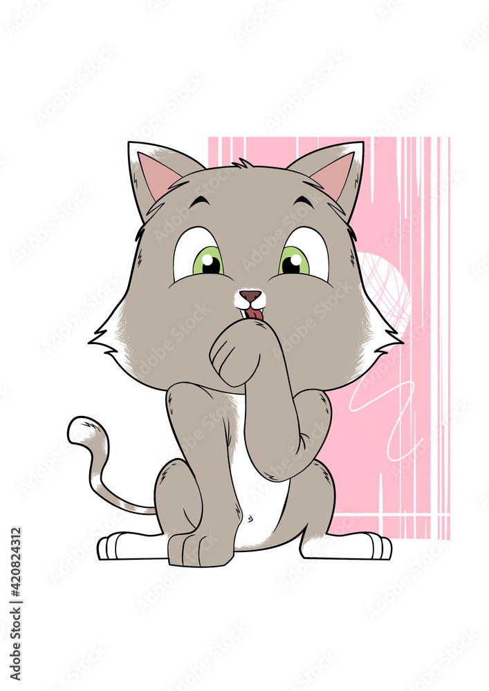 Obraz premium Cute Kitten 