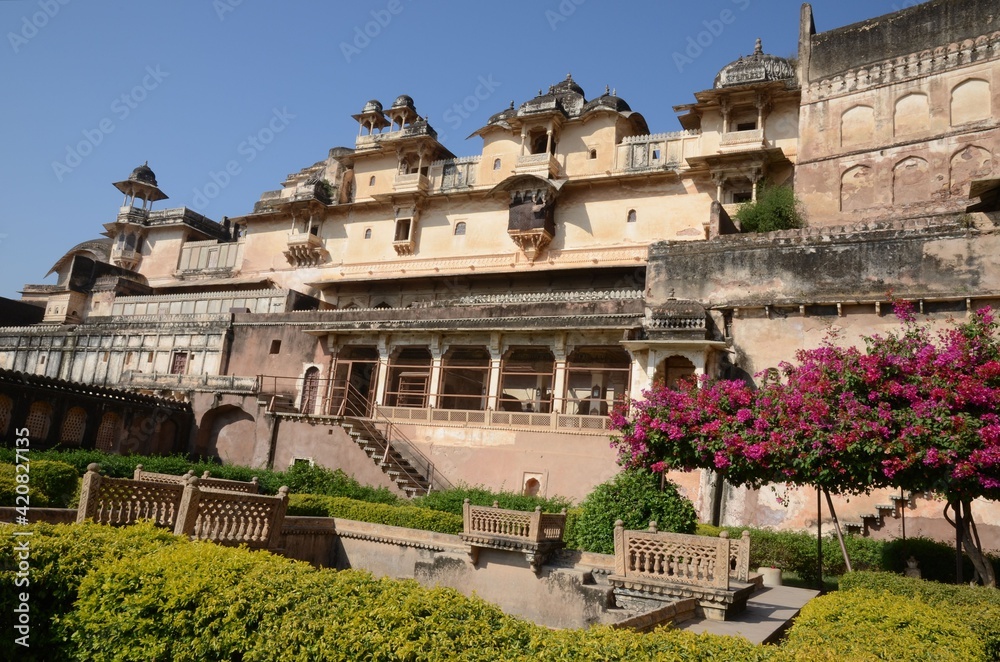 Garden of Taragarh fort in Rajasthan