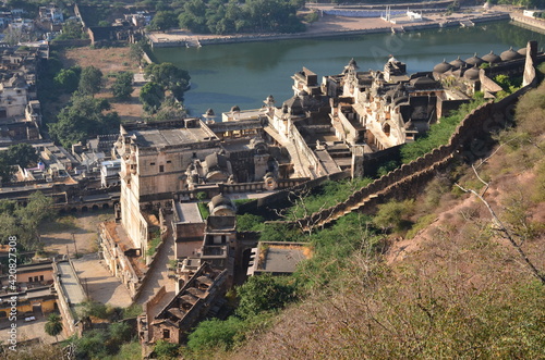 Panoramic view of Taragarh fort from above photo