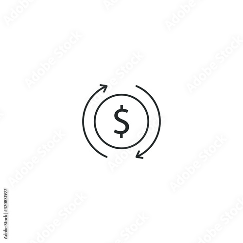Financial icon, isolated Financial sign icon, vector illustration
