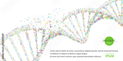 Human dna virus infection .Biotechnology, biochemistry, genetics and medicine concept.Vector illustration.
