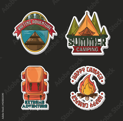 camping rafting adventure