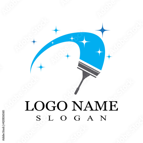 Cleaning logo and symbol ilustration vector template