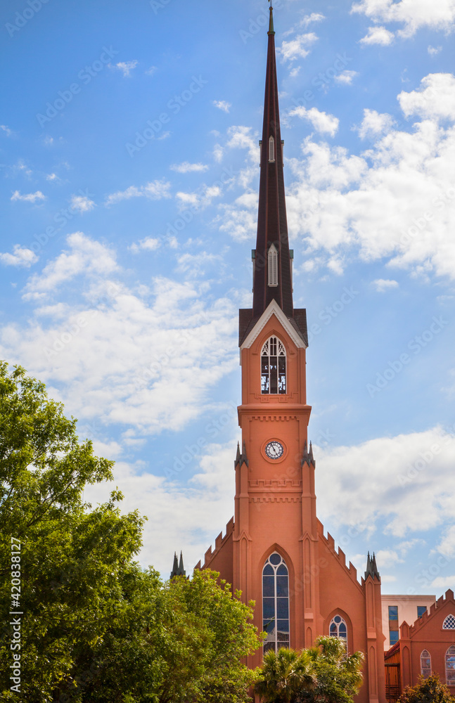 Obraz premium St. Matthew's Lutheran Church in Charleston, South Carolina, USA.