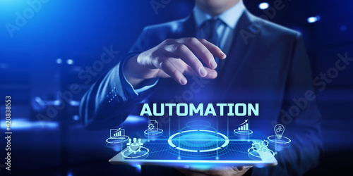 Automation concept. Software Innovation technology. Business process optimisation.