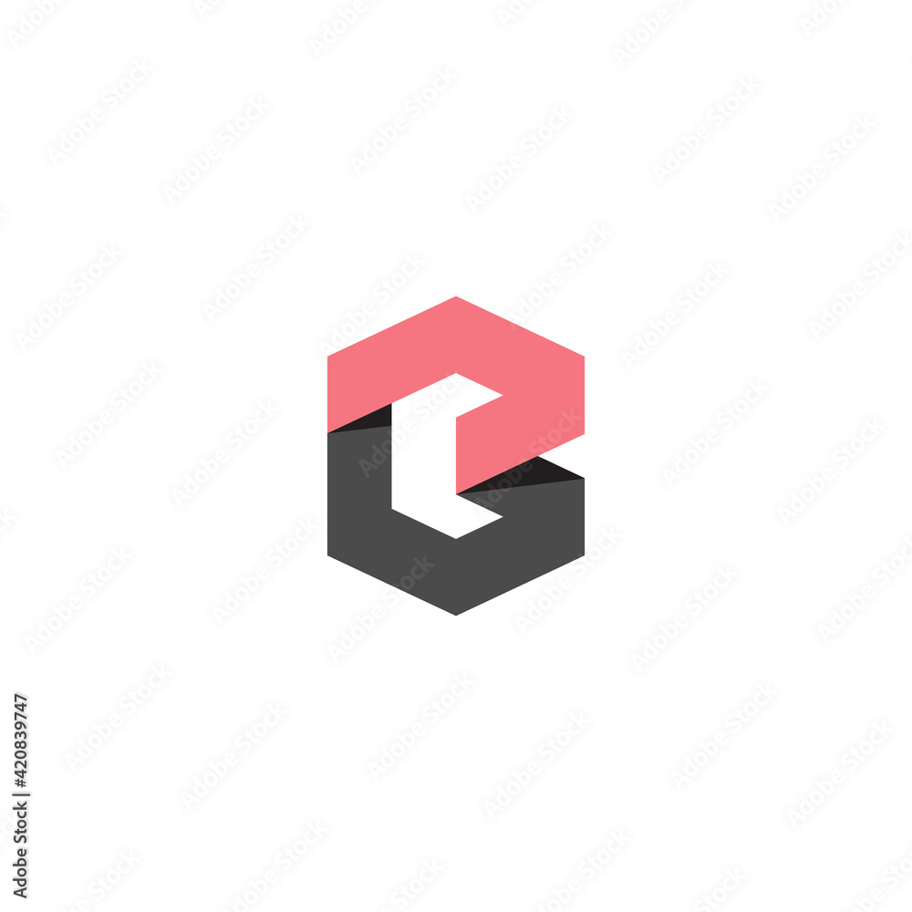 Hexagonal letter B, vector logo template for bank, finance investment company, building and architecture logotype. Geometric hexagon emblem Hexagonal letter B, vector logo template for bank, finance investment company, building and architecture logotype. Geometric hexagon emblem