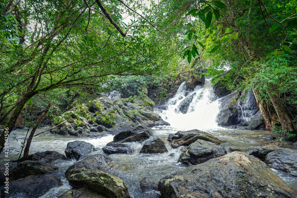Pha Kluai Mai Waterfall at Khao Yai National Park, Pak Chong, Nakhon Ratchasima, Thailand Pha Kluai Mai Waterfall at Khao Yai National Park, Pak Chong, Nakhon Ratchasima, Thailand
