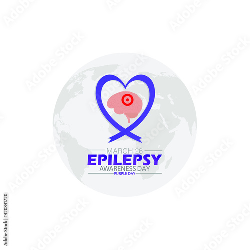 World epilepsy day ,Vector Illustration.