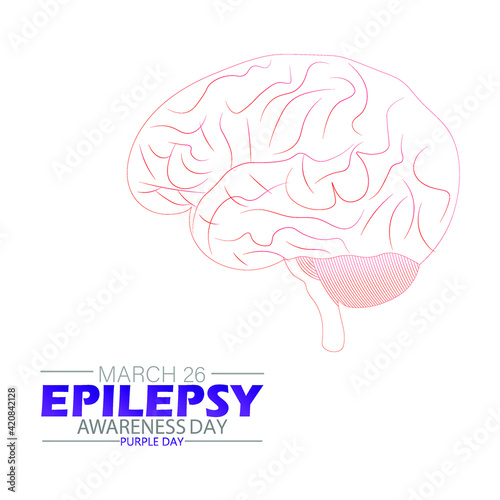 World epilepsy day ,Vector Illustration.