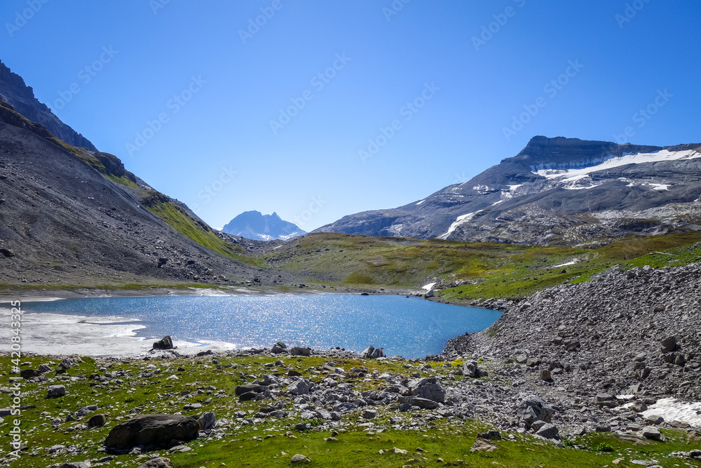 Long lake, Lac Long, in Vanoise national Park, France