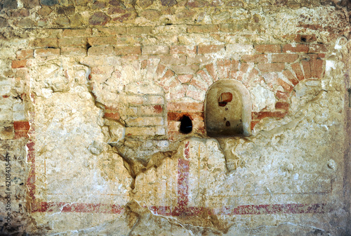 Termas de la ciudad romana de Munigua Mulva, provincia de Sevilla, España