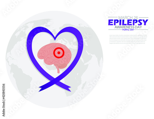 World epilepsy day ,Vector Illustration.