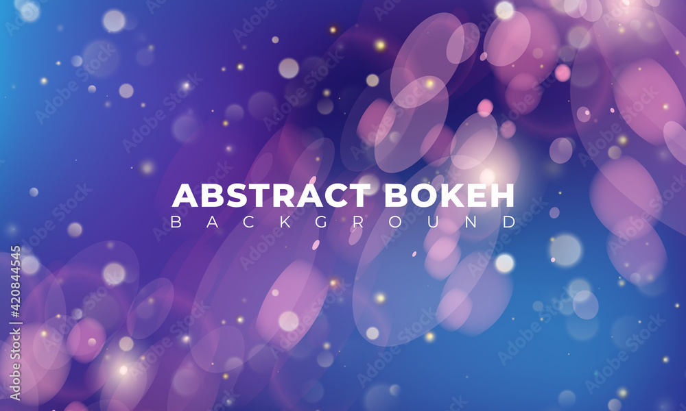 Abstract Shiny Colour Bokeh Background Design Element