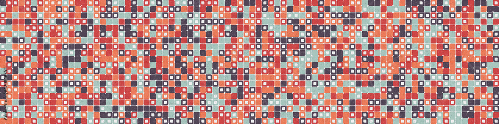 Fototapeta premium Abstract Geometric Pattern generative computational art illustration