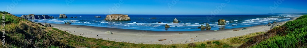 oregon coastline panorama