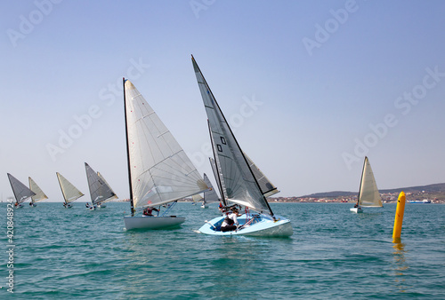 sailing Regatta on sea