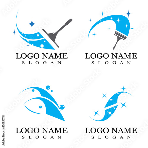 Cleaning logo and symbol ilustration vector template