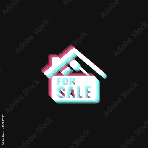 Home For Sale Sign - 3D Effect