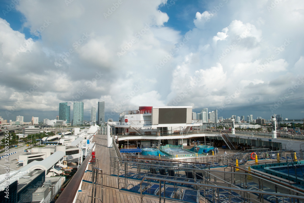 Miami Cruise Ship Open Deck