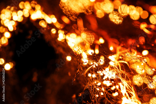 burning steelwool bokeh fire © Zoltan