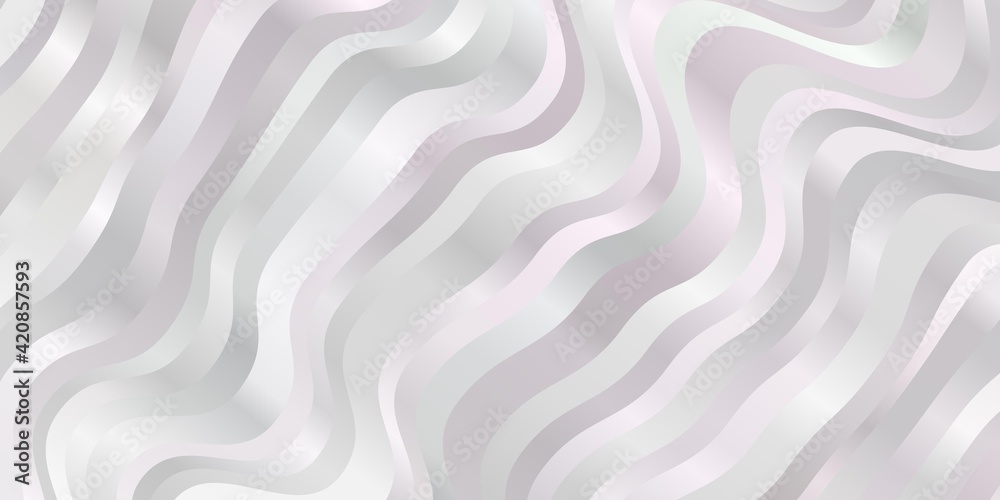 Obraz premium Light Pink, Yellow vector background with bent lines.