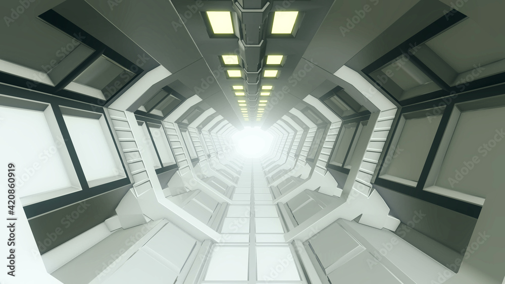 Abstract Corridor Background 3d render Abstract Corridor Background 3d render