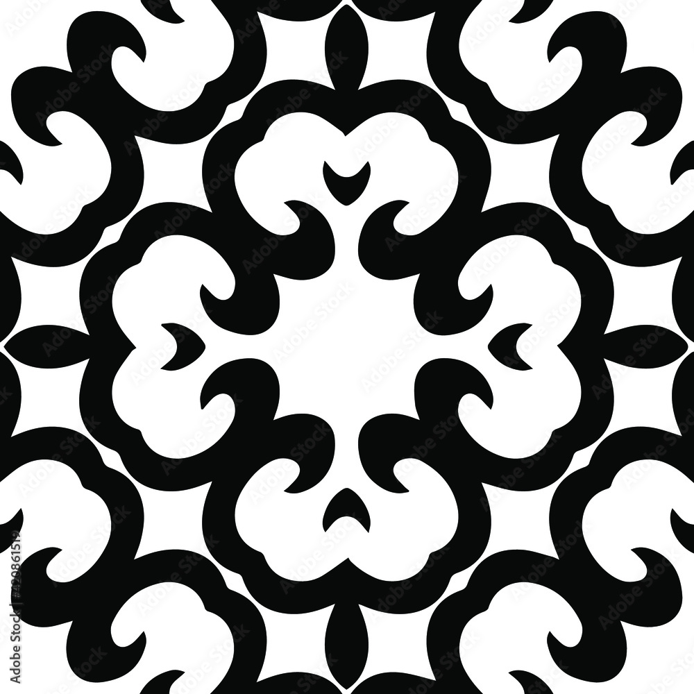 Geometric vector pattern with triangular elements. Seamless abstract ornament for wallpapers and backgrounds. Black and white patterns. Geometric vector pattern with triangular elements. Seamless abstract ornament for wallpapers and backgrounds. Black and white patterns.